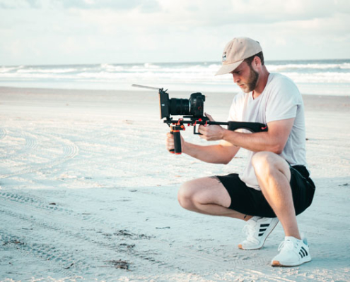 Fotografieren und Filmen am Strand